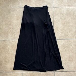 Forever 21 - Black Maxi Skirt with High Slit